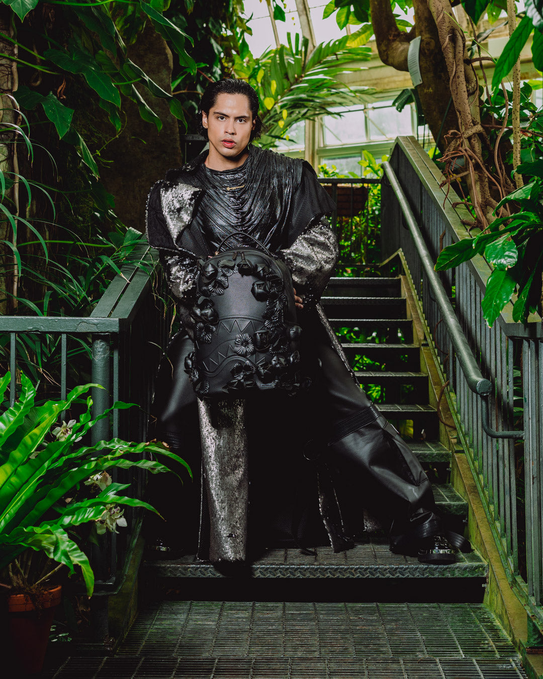 NEW YORK BOTANICAL GARDEN COLLAB - DARK BLOOM SCULPTURE BACKPACK - Image 4