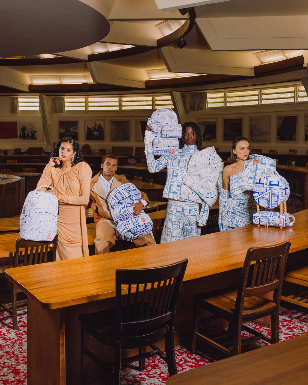FRANK LLOYD WRIGHT COLLAB ARCHITECTURAL DRAWING BACKPACK - Image 10