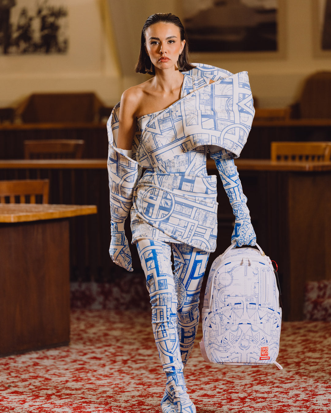FRANK LLOYD WRIGHT COLLAB ARCHITECTURAL DRAWING BACKPACK - Image 2