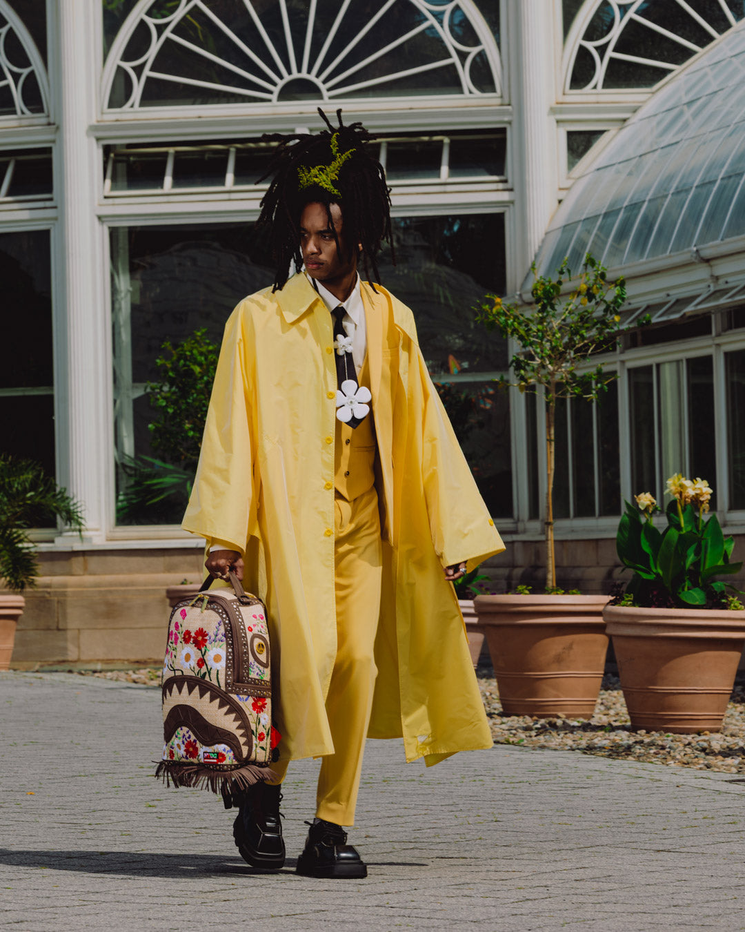NEW YORK BOTANICAL GARDEN COLLAB - WOVEN BLOOMS BACKPACK - Image 4