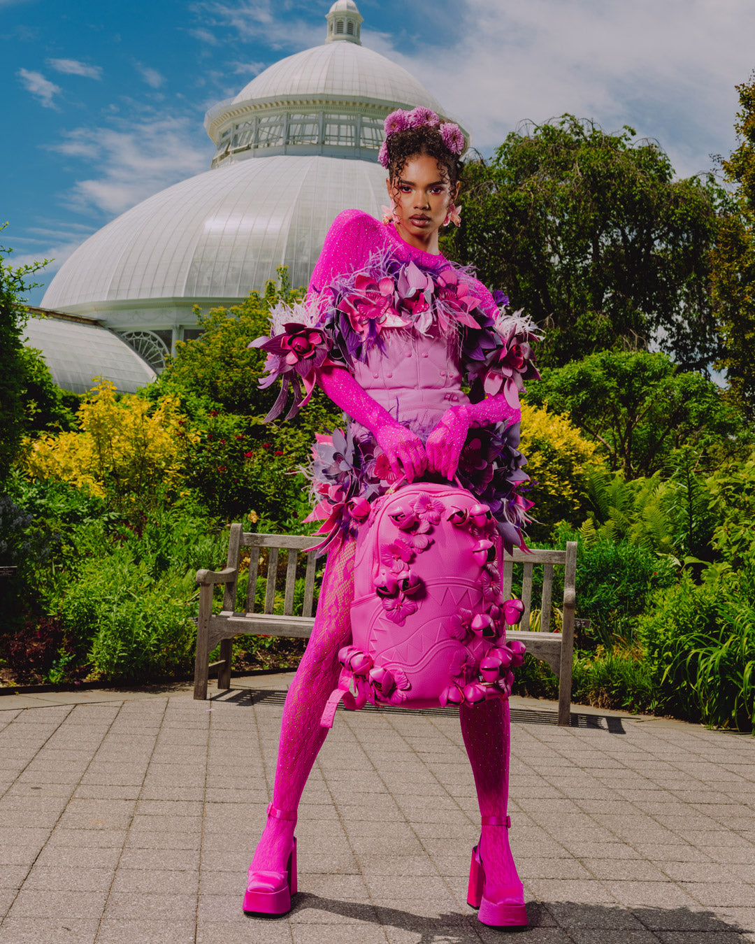 NEW YORK BOTANICAL GARDEN COLLAB - ROSE SCULPTURE BACKPACK - Image 6