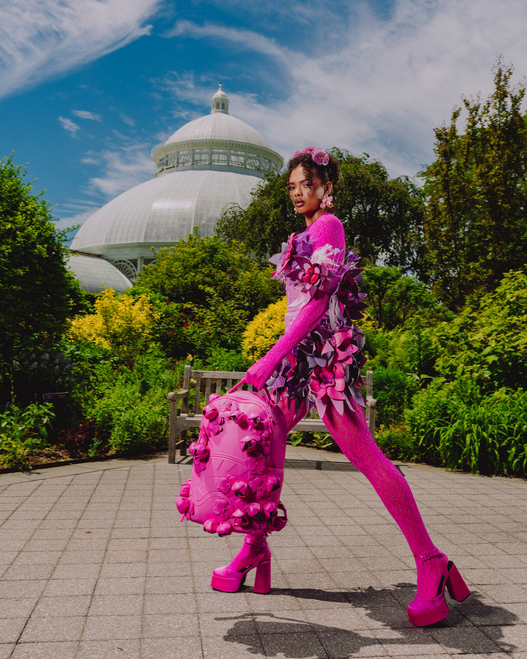 NEW YORK BOTANICAL GARDEN COLLAB - ROSE SCULPTURE BACKPACK - Image 10