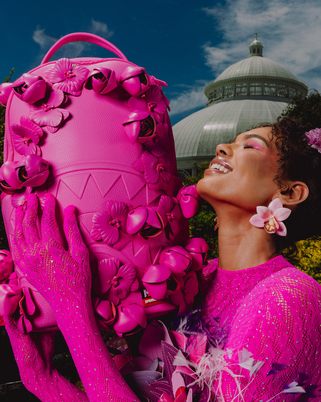 NEW YORK BOTANICAL GARDEN COLLAB - ROSE SCULPTURE BACKPACK - Image 4