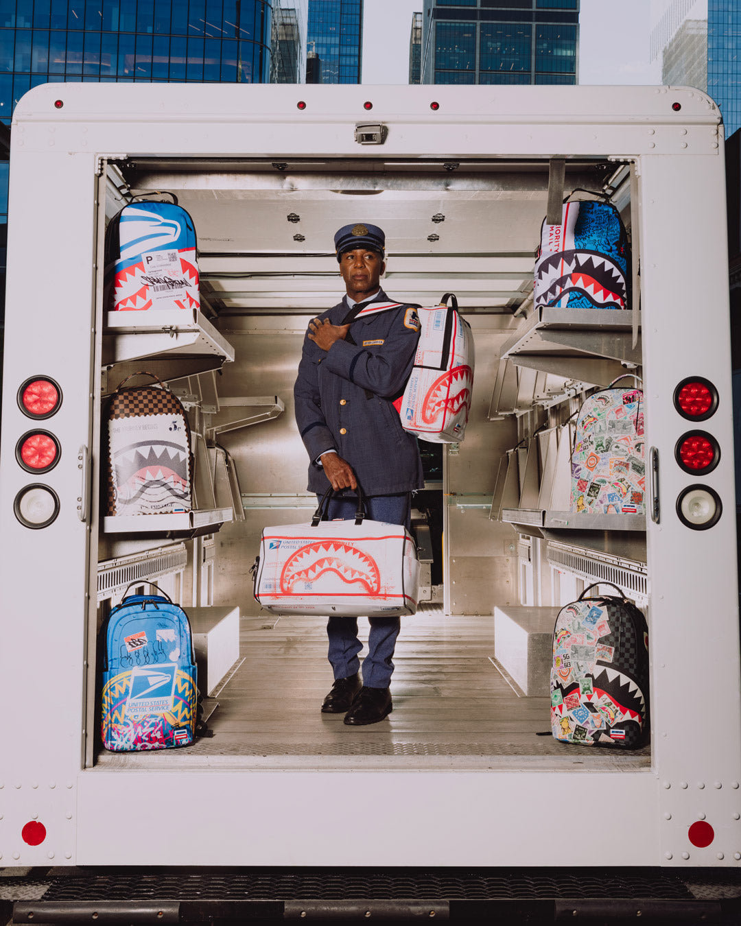 USPS SHARK STAMP BACKPACK - Image 6
