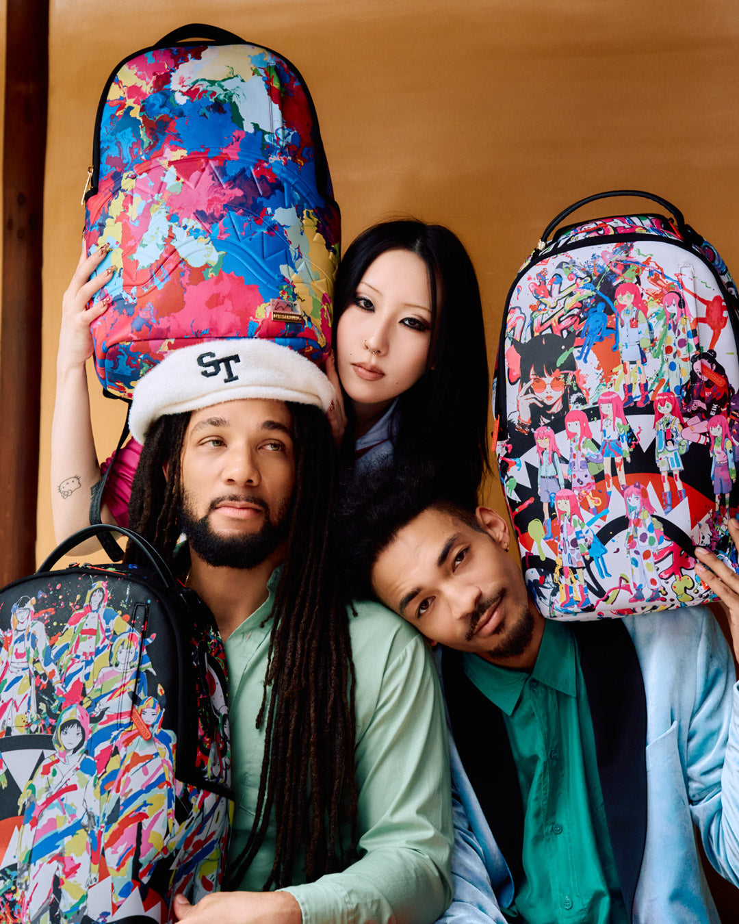 COLLABORATION HIDEKI SAIJO ABSTRACT FLOW BACKPACK - Image 2