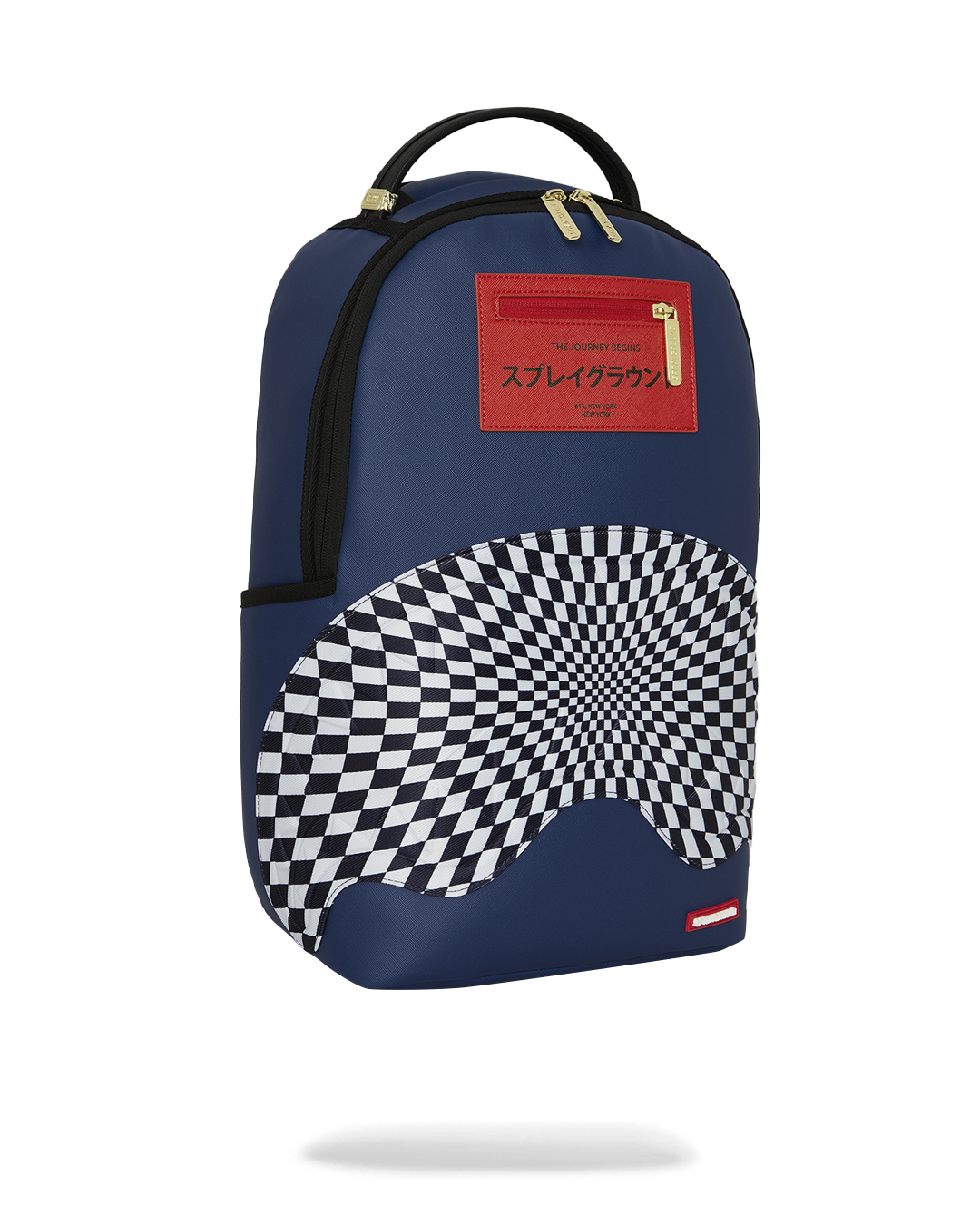 ICHIMATSU-MOYŌ WARP CHECK SHARK BACKPACK - Image 5