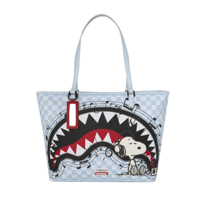 PEANUTS SNOOPY TUNED UP & TUNED OUT TOTE
