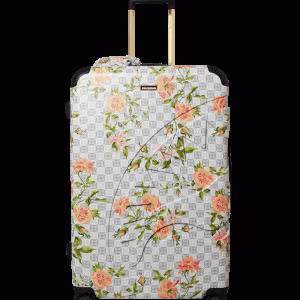A.I. AFRICAN INTELLIGENCE ELEGANT ENERGY SHARKITECTURE FULL SIZE LUGGAGE - SANDFLOWER COLLAB